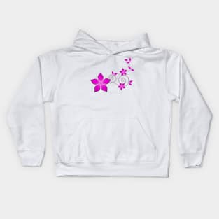 Abstract Flowers Kids Hoodie